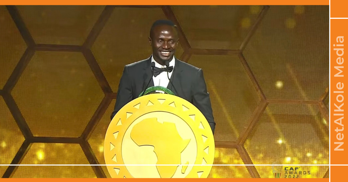 caf awards sadio mané élu ballon d'or africain de l'année