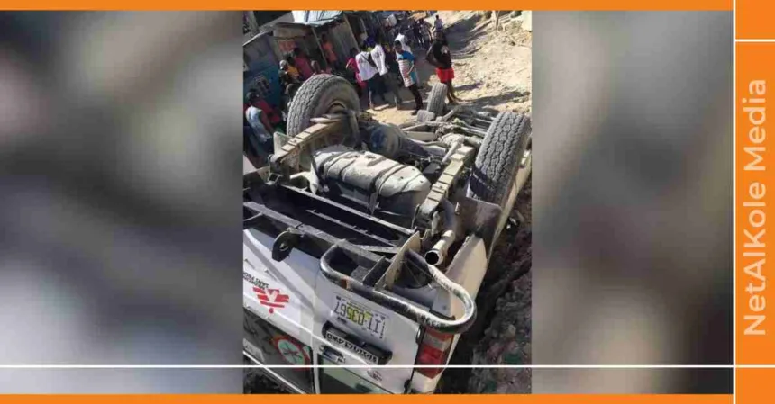 circulation un véhicule de médecins sans frontières (msf) s'écrase avec quatre personnes à bord