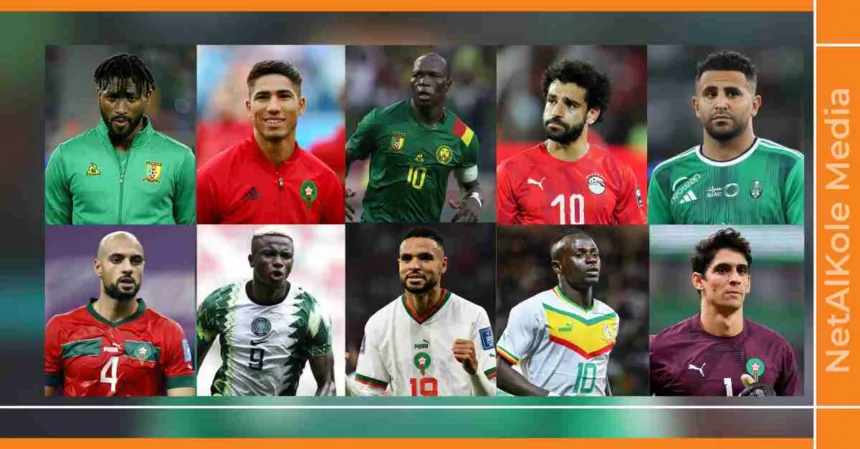 les 10 nominés pour le ballon d'or africain 2023