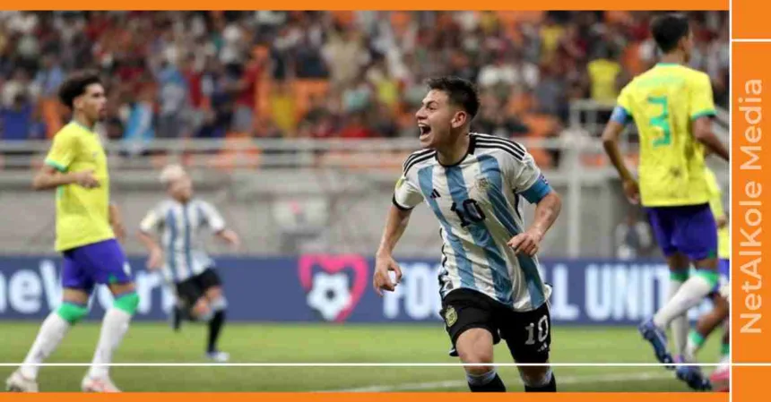 mondial u 17 l'argentine corrige le brésil et s'invite au dernier carré