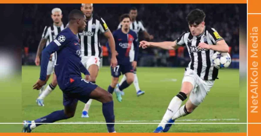 psg newcastle un penalty volé selon les médias anglais
