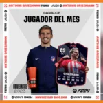 antoine griezmann est élu joueur du mois de novembre en liga