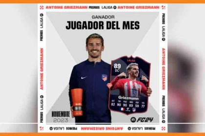 antoine griezmann est élu joueur du mois de novembre en liga