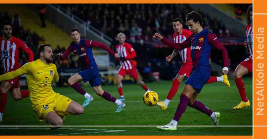 le barça s'impose contre atletico madrid grâce à joão félix