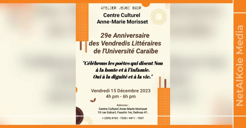 les vendredis littéraires fêtent leur 29e anniversaire