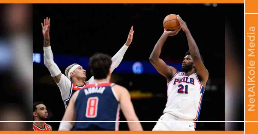 nba le festival du soir de joël embiid contre washington wizards