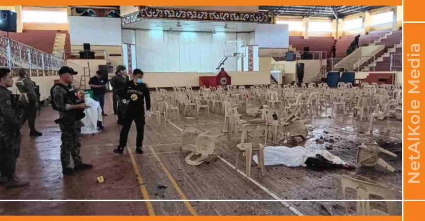 philippines un attentat à la bombe dans une église fait quatre morts et une cinquantaine de blessés