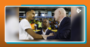 Wilson Isidor plaide pour le retour des Grenadiers au stade Sylvio-Cator après un échange avec Gianni Infantino
